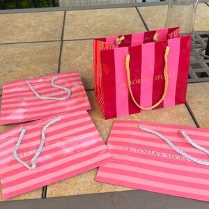 Set of 4 Victoria’s Secret shopping bags